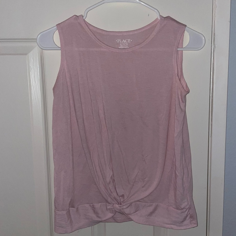 The Children’s Place 2-Pack Shirts (Light Pink and Navy Green) - Size: XL (14)